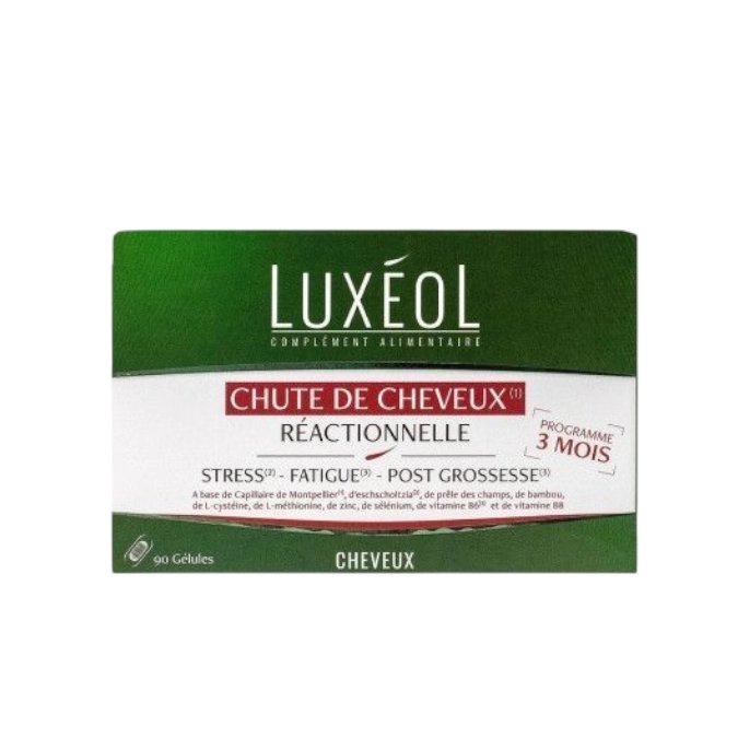 Luxéol Chute de Cheveux Réactionnelle 90 gélules