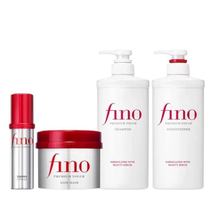 Shiseido Fino- Shampooing Réparateur Premium Touch – Cheveux Secs et Abîmés (550 ml) – Image 2